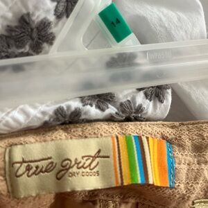 True Grit Tan Lace Blouse